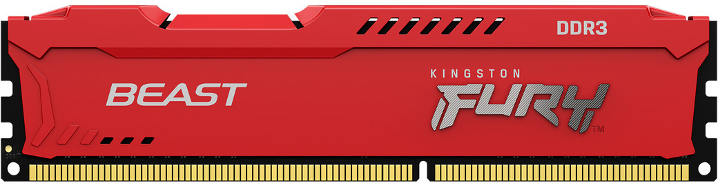 

Оперативная память Kingston Fury DDR3-1600 8192MB PC3-12800 Beast Red (KF316C10BR/8)