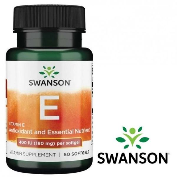 

Витамин Е Swanson Vitamin E 400 IU 60 капсул