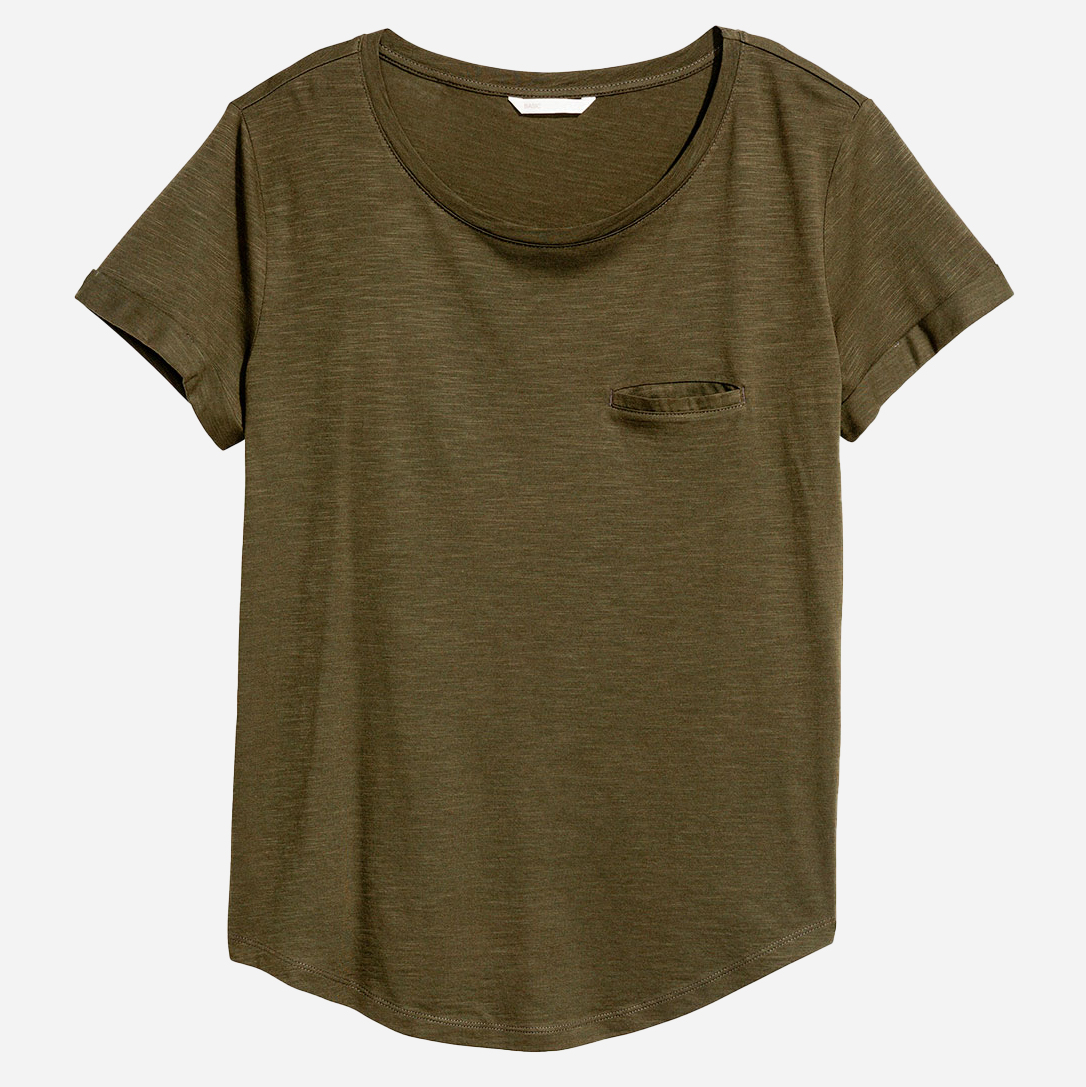 

Футболка H&M 12-1899554 L Хаки (hm2000000881034_PS2000000881034)