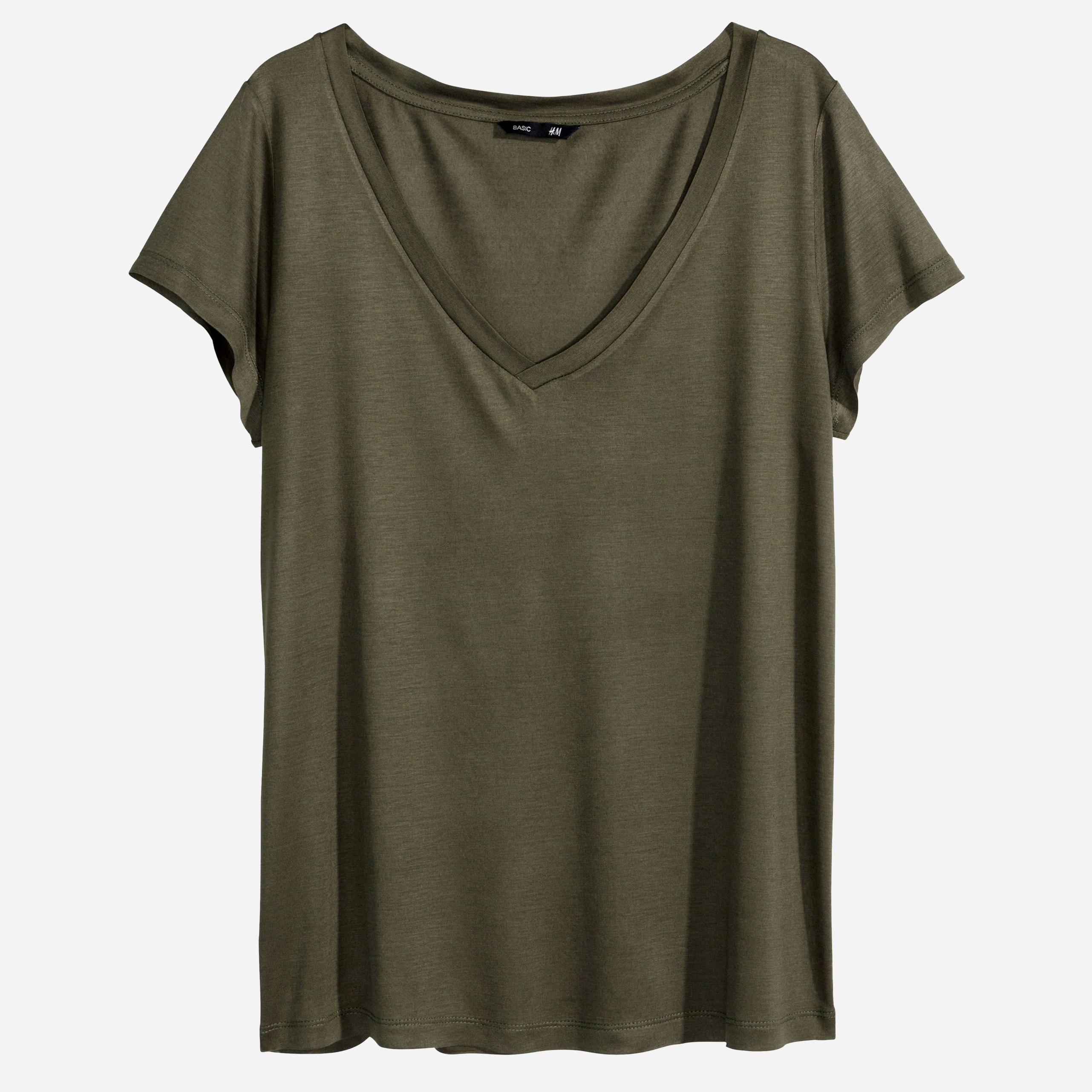 

Футболка H&M 2576674  Темно-зеленая, Футболка H&M 2576674 XS Темно-зеленая