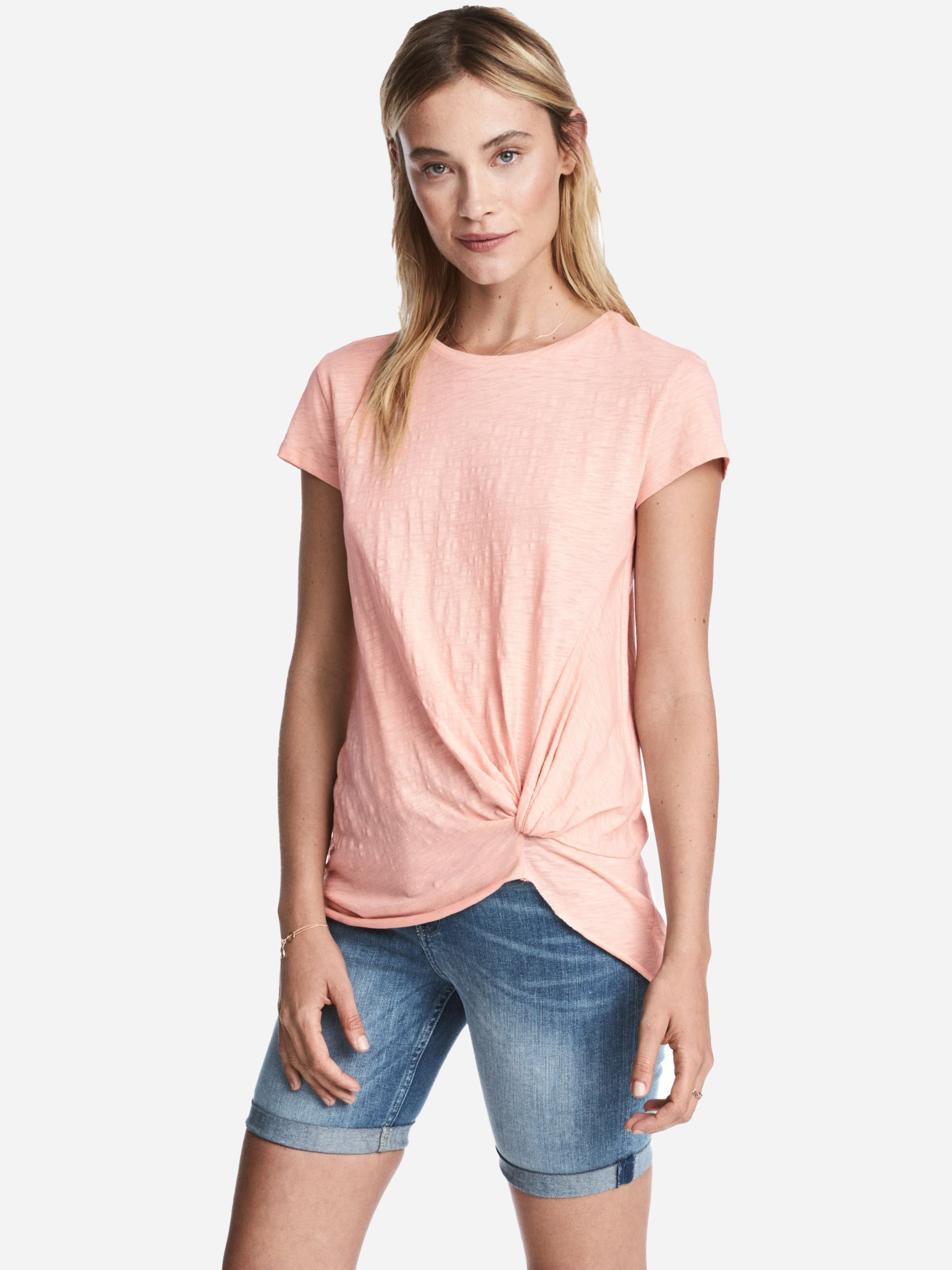 

Футболка H&M 3hm01120011 XS Светло-розовая