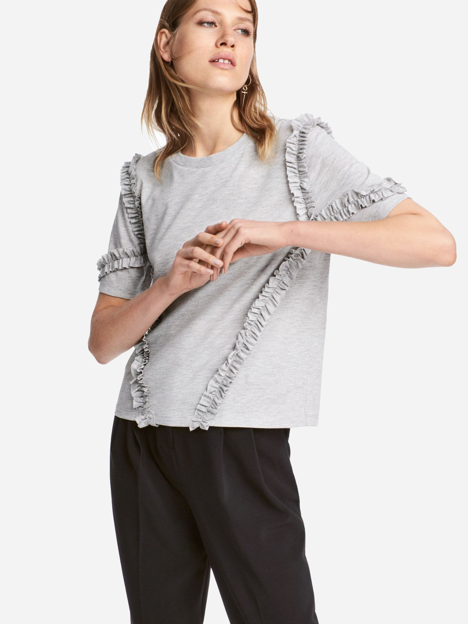 

Футболка H&M 3hm01120032 M Серая