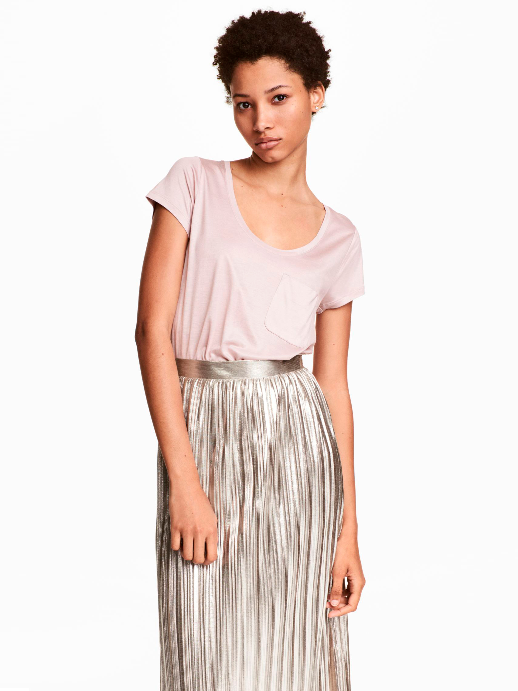 

Футболка H&M 3986134 XS Пудра