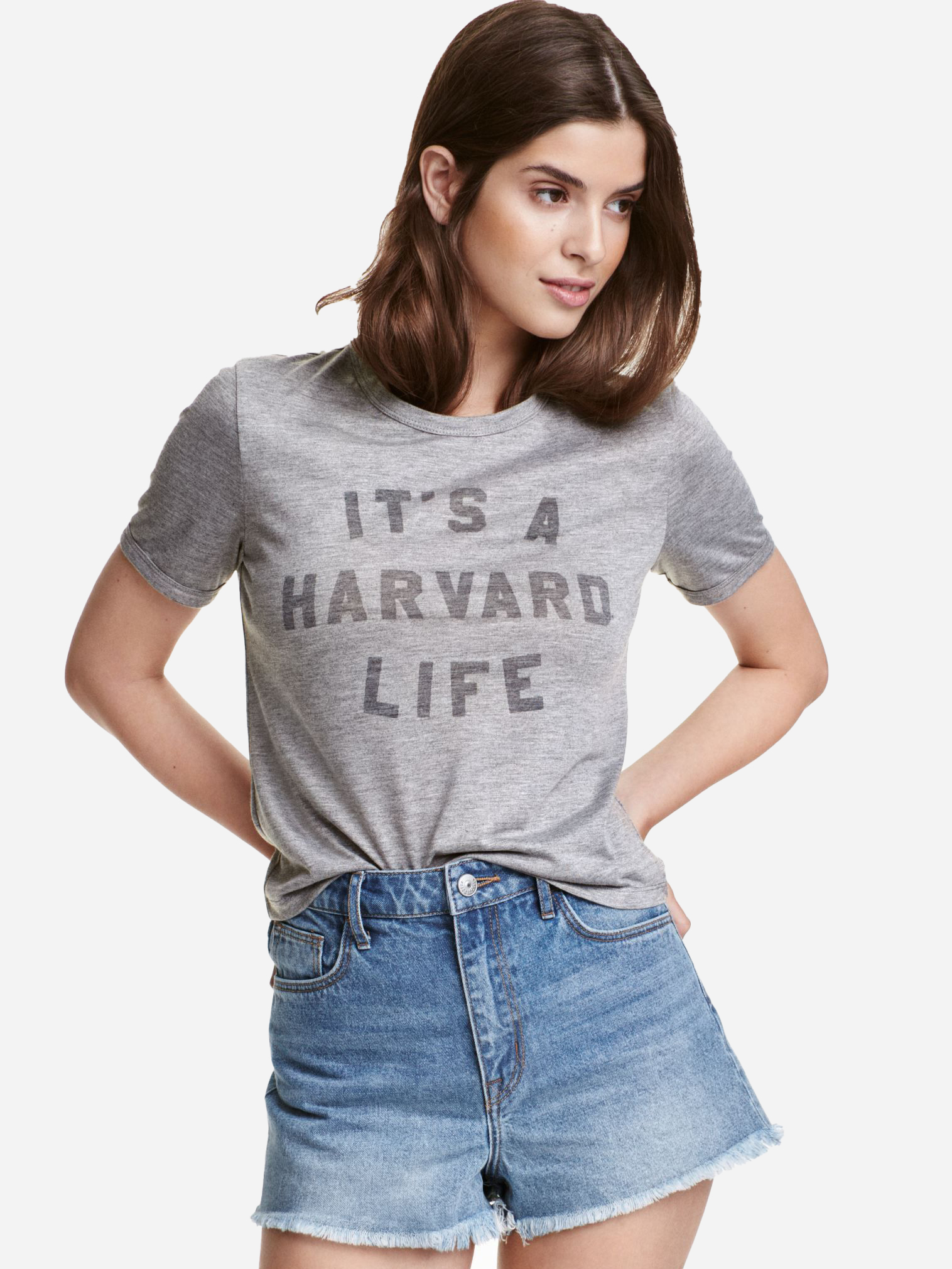 

Футболка H&M 0440257-4 L Серая