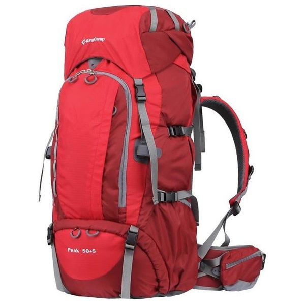 

Рюкзак туристический для длительных походов KingCamp Peak 50+5 Red (KB3249 Red)