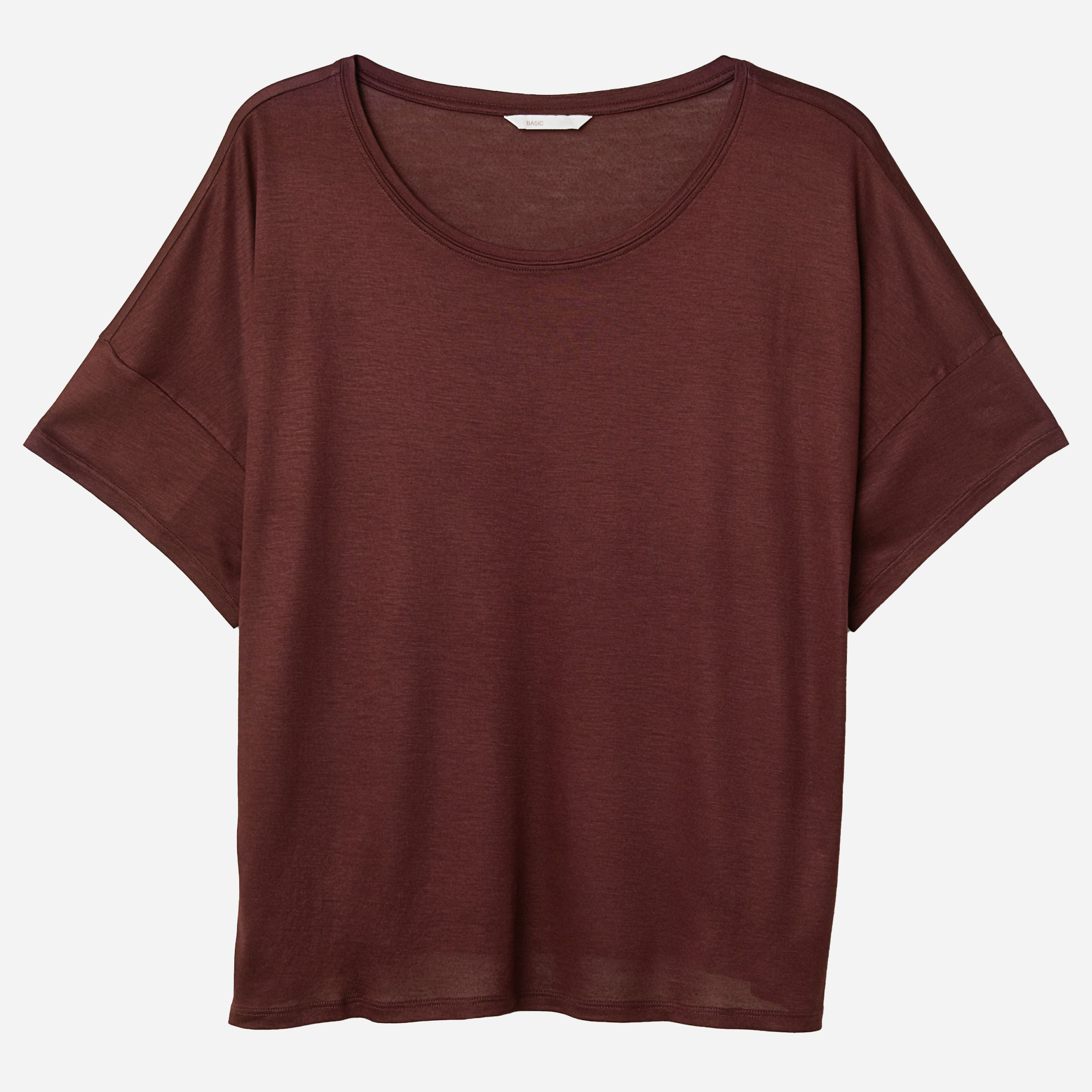 

Футболка H&M 0635789-8  Бордовая, Футболка H&M 0635789-8 S Бордовая