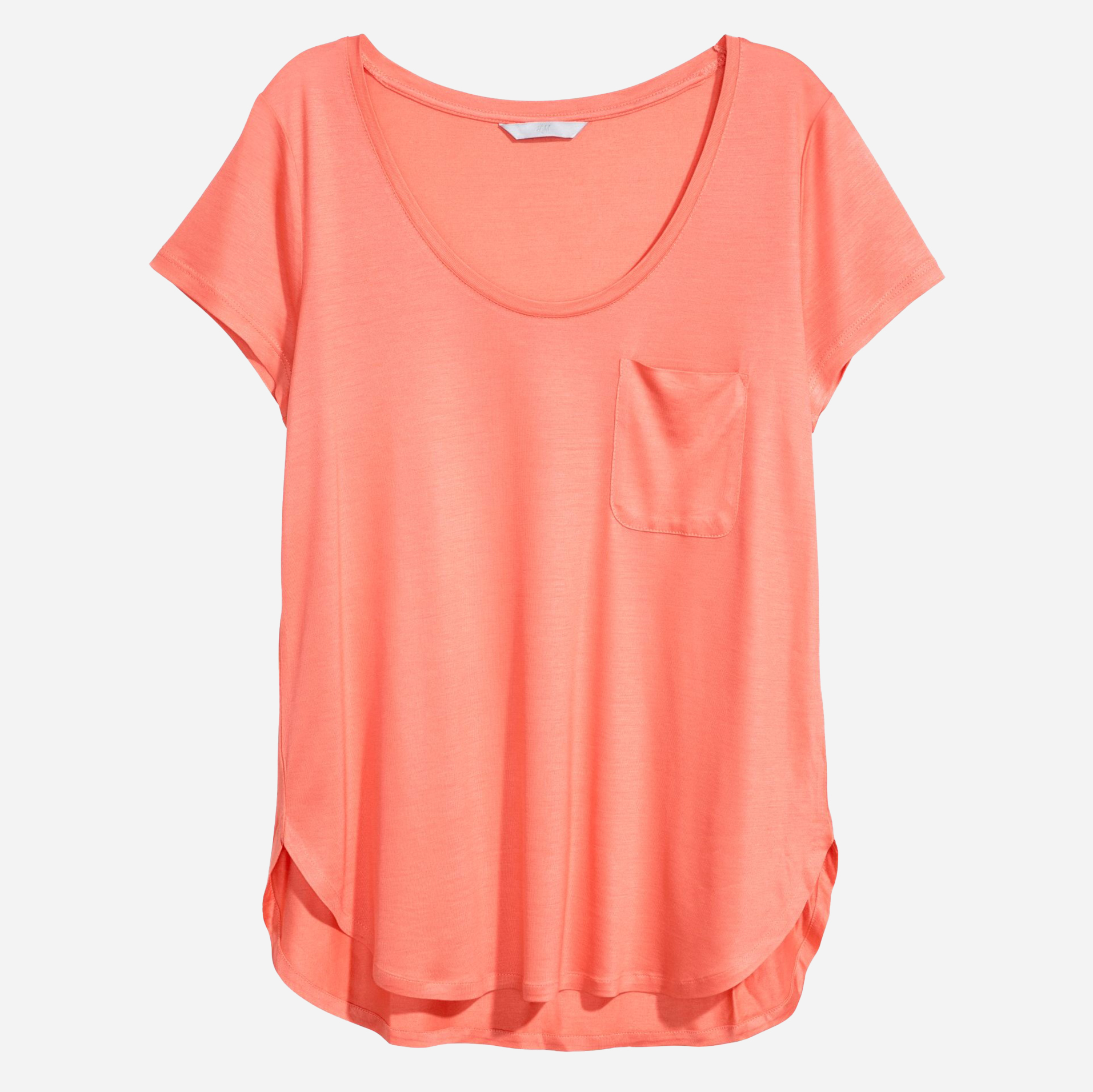 

Футболка H&M 5486136RP21  Коралловая, Футболка H&M 5486136RP21 S Коралловая