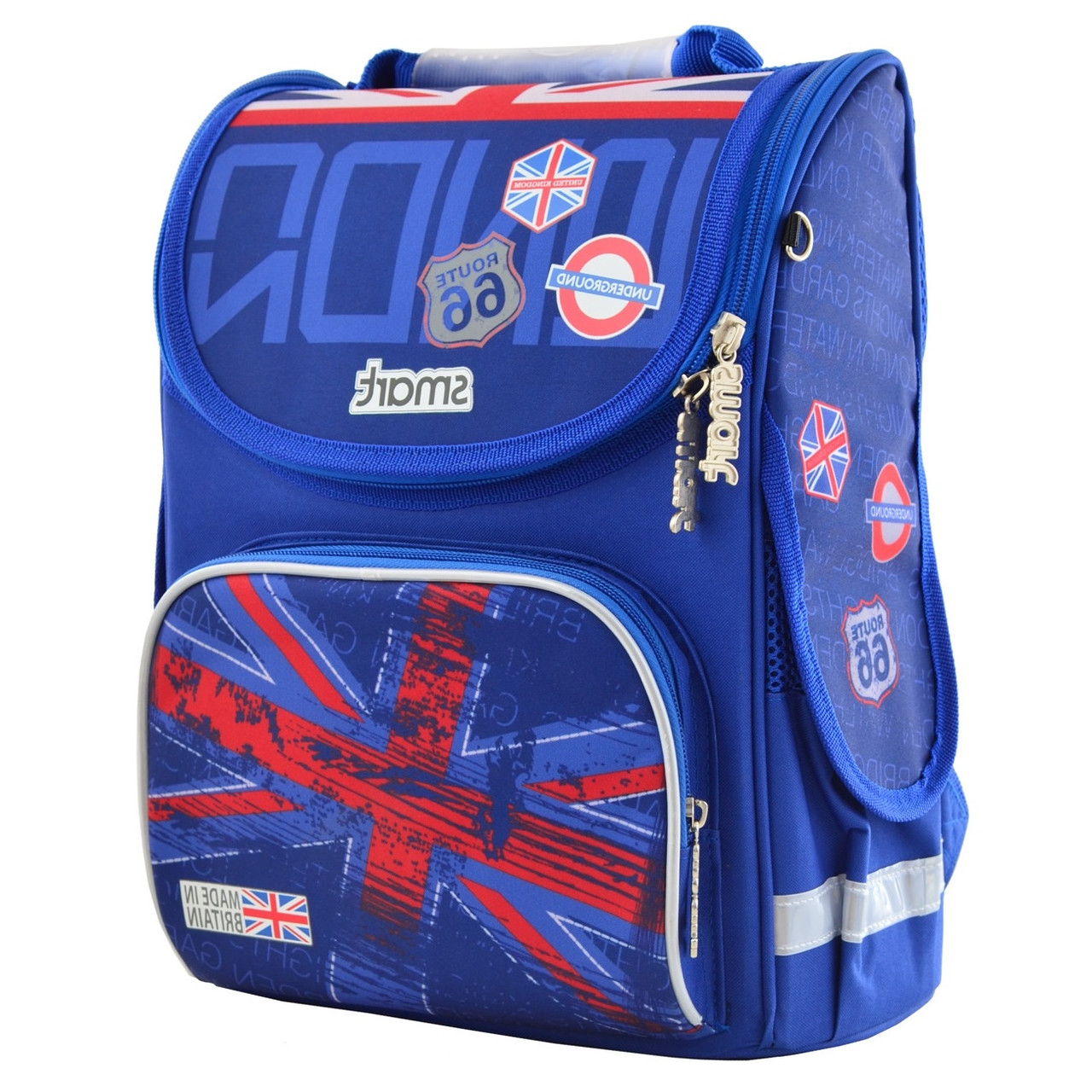 

Рюкзак школьный каркасный для мальчика Smart PG-11 "London" 10 л 34х26х11 см Синий