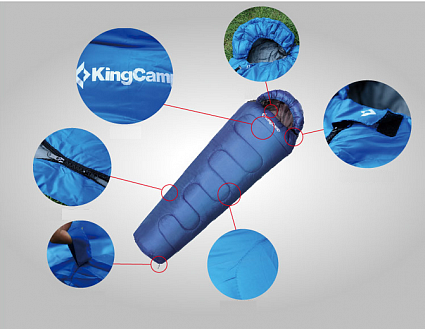 

Спальный мешок KingCamp Treck 300(KS3131) R Grey