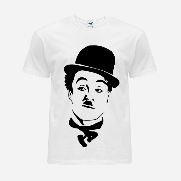 Акція на Футболка Likey Charlie Chaplin M150-0603 L Біла від Rozetka