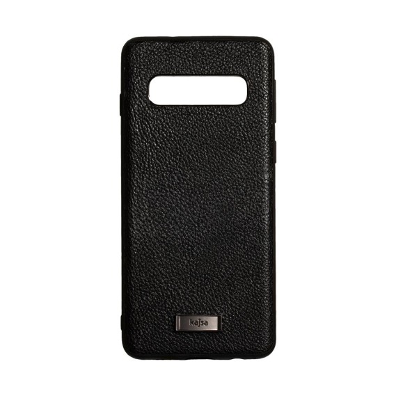 

Кожаный чехол-накладка Kajsa Luxe для Samsung Galaxy S10 (Черный)