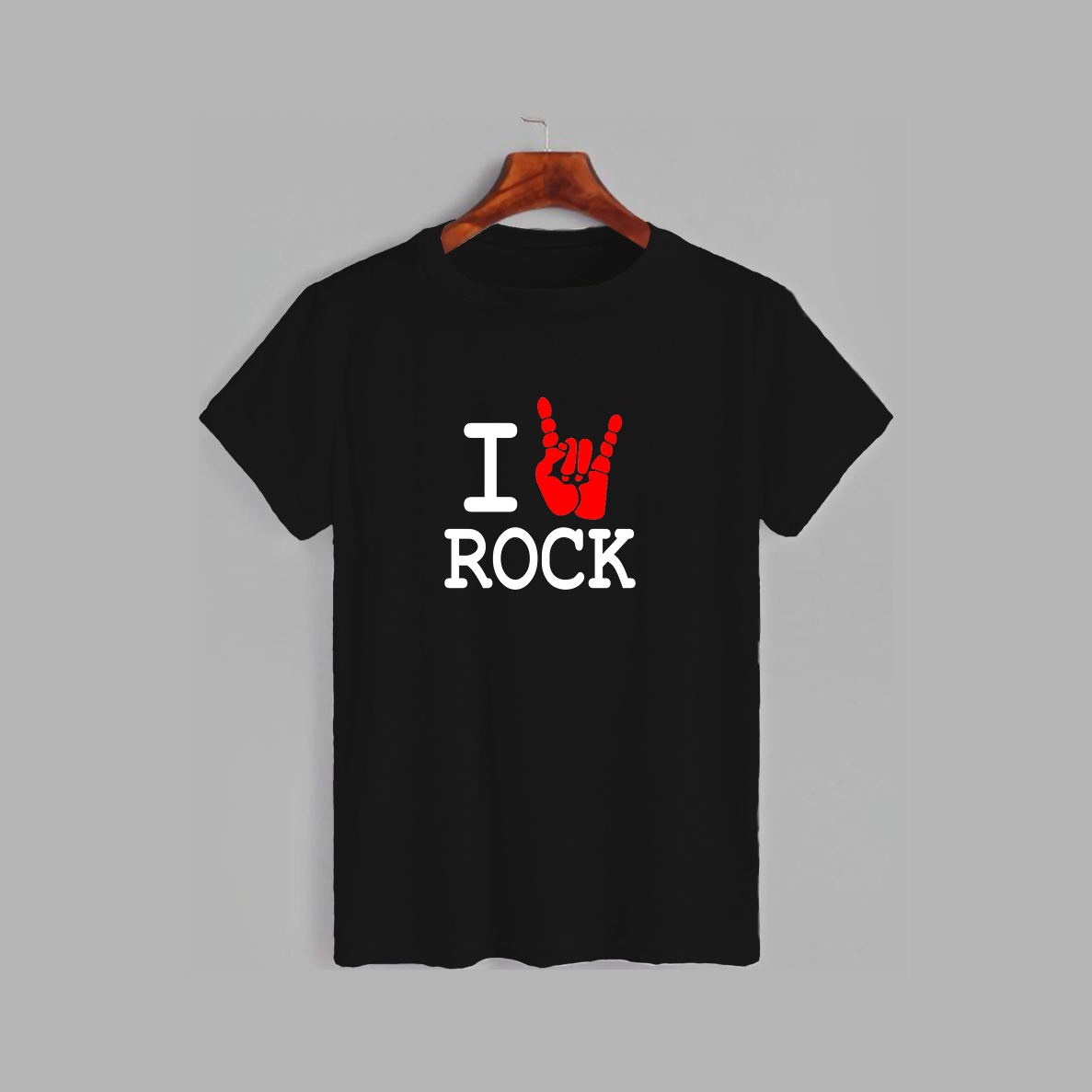 Акція на Футболка Likey I love rock M150-0408 XXL Чорна від Rozetka