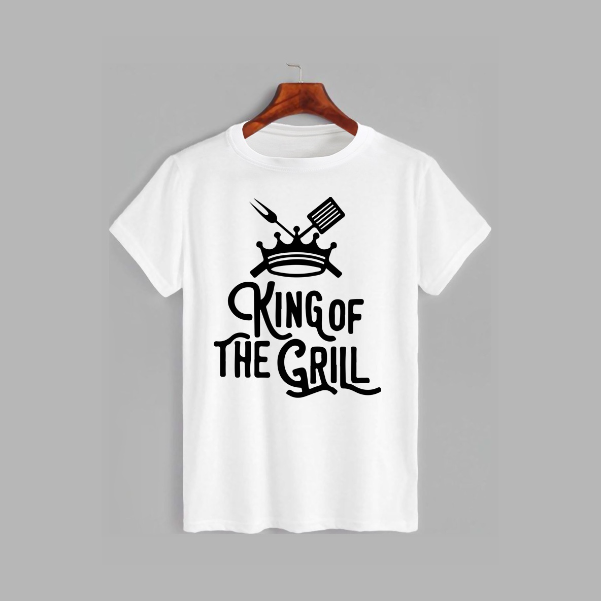 Акція на Футболка Likey King of the grill M150-0508 XS Біла від Rozetka