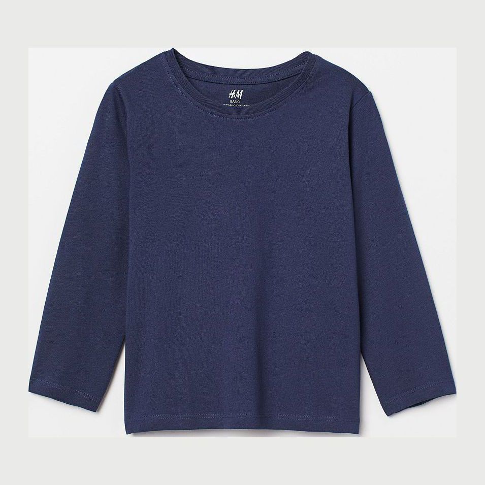 

Футболка с длинными рукавами H&M HOM91071 134-140 см Синяя
