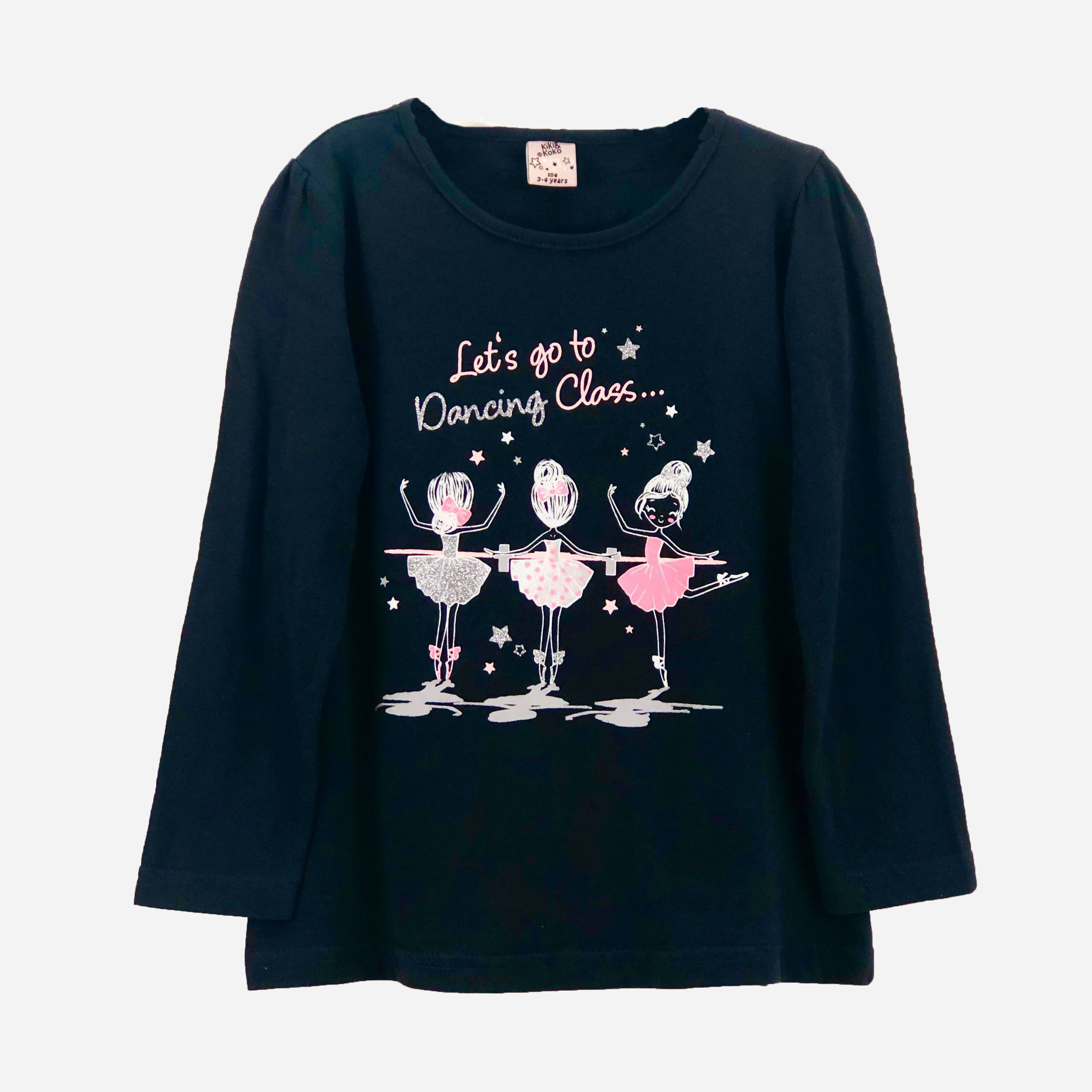 

Футболка с длинными рукавами Kiki&Koko LUP720003 122 см Черный/Комбинированный