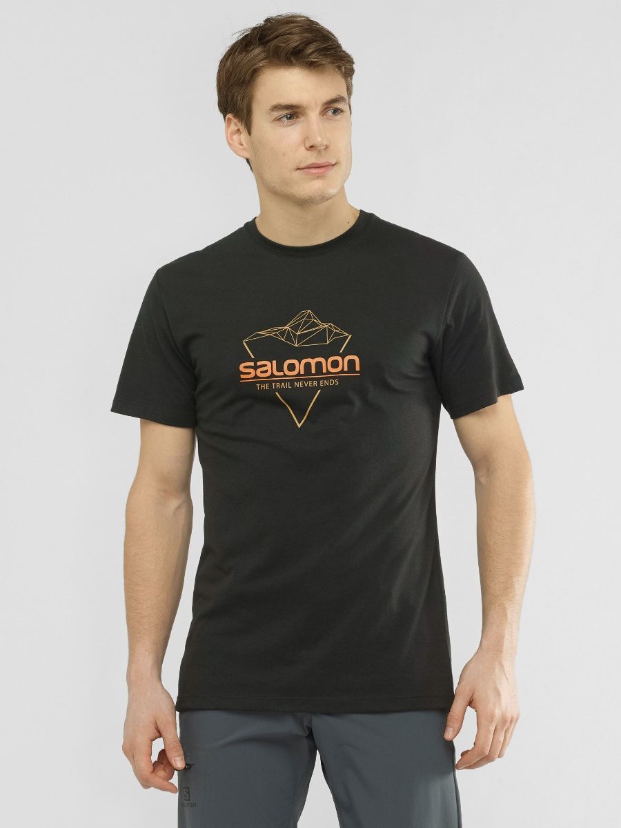 

Футболка Salomon Blend Logo Tee M LC1408200 L Черная