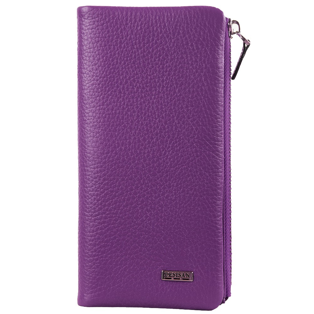 

Кошелек женский кожаный Desisan 754-413 фиолетовый флотар