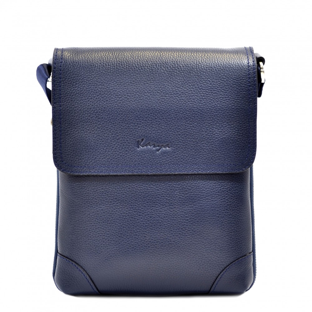 

Барсетка мягкая кожаная KARYA 0721-44 синий флотар