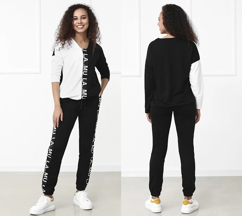 

Fashions • Спортивный костюм Brayan Fashions - черно-белый (7230-фг, Fashions • Спортивный костюм Brayan Fashions 46-48 черно-белый (7230-фг)