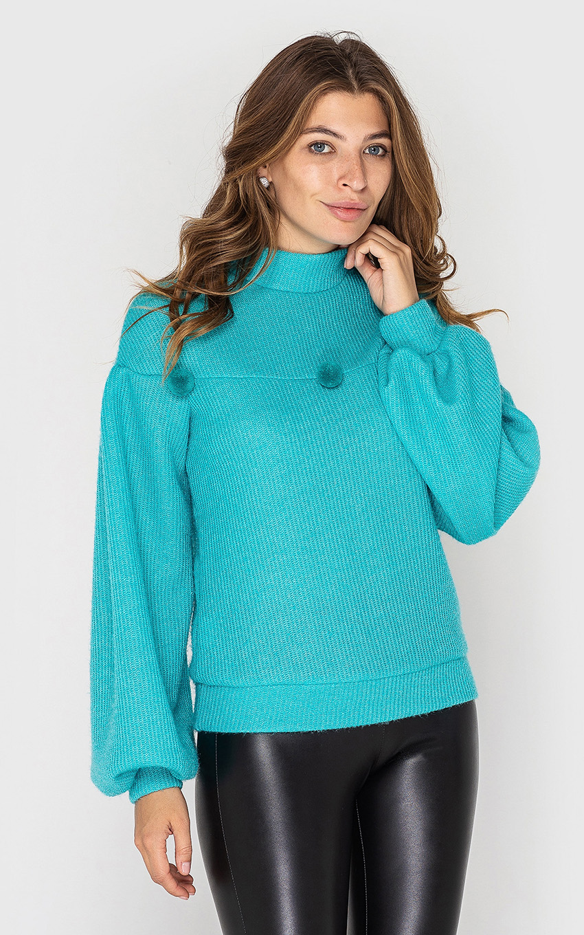 

Fashions • Свитер женский нарядный Лайза Fashions 42-46 мята (3850)