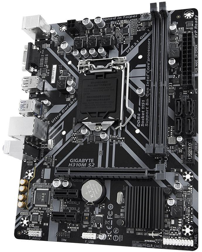 

Материнская плата Gigabyte H310M S2 rev.1.1 (s1151v2, Intel H310, PCI-Ex16)