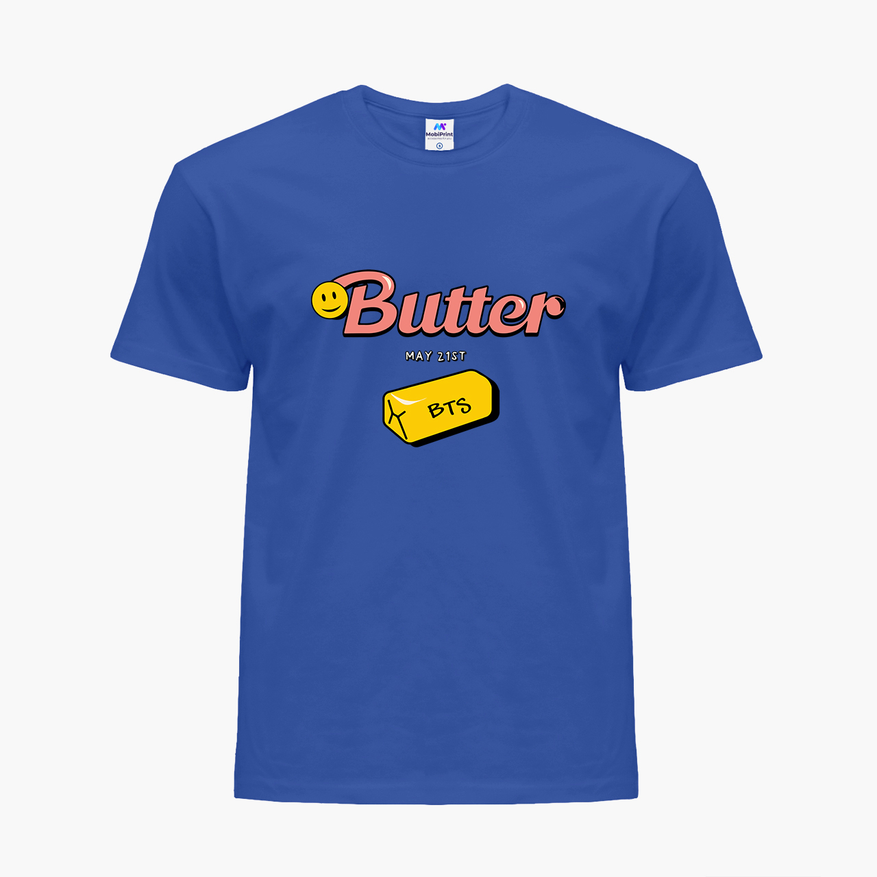 

Детская футболка для девочек БТС (Butter BTS) (25186-3257-64) 146-152 см Хлопок Синий