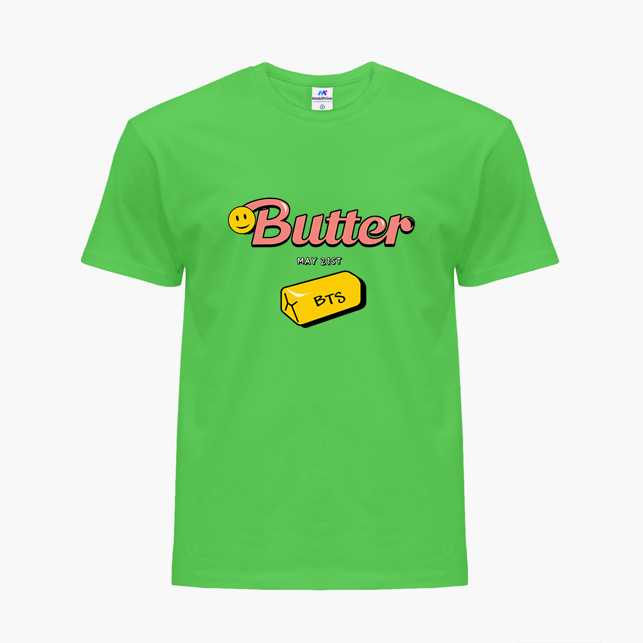 

Детская футболка для девочек БТС (Butter BTS) (25186-3257-38) 104-110 см Хлопок Зеленый