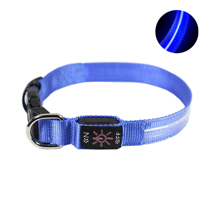 

Ошейник для собак светодиодный Friend CR2032 Blue L светящийся нейлоновый (F_6585-21335)