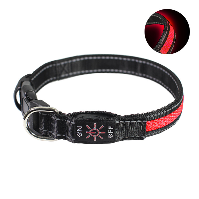 

Ошейник для собак светодиодный Friend CR015 Red L светящийся LED (F_6588-21332)
