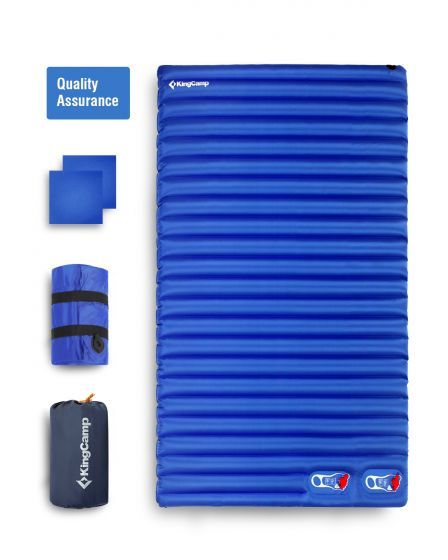 

Надувной коврик KingCamp PUMP AIRBED SINGLE 193х70х10 см (KM3588) BLUE