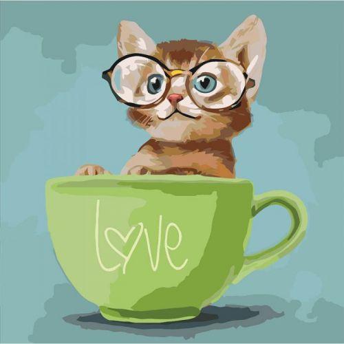 

Картина по номерам "Lovely kitten" ★★★ КНО4057