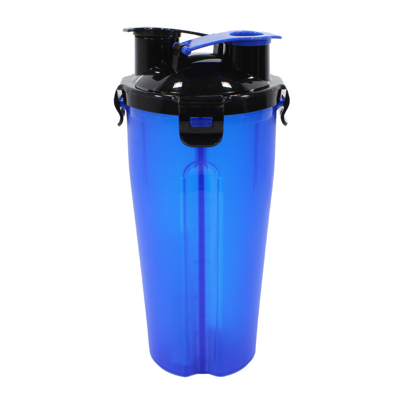 

Бутылка для воды питания Lesko HC8007 Blue с двойными стенками 700ml для спортсменов с поилкой шейкер (F_4897-14316)