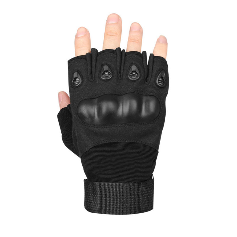 

Перчатки тактические Lesko E301 Black M беспалые военные штурмовые (F_7330-27150)