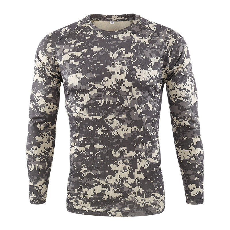 

Тактический гольф с длинным рукавом Lesko A659 Camouflage ACU XL мужская водолазка для полиции дышащая (F_4254-12371)