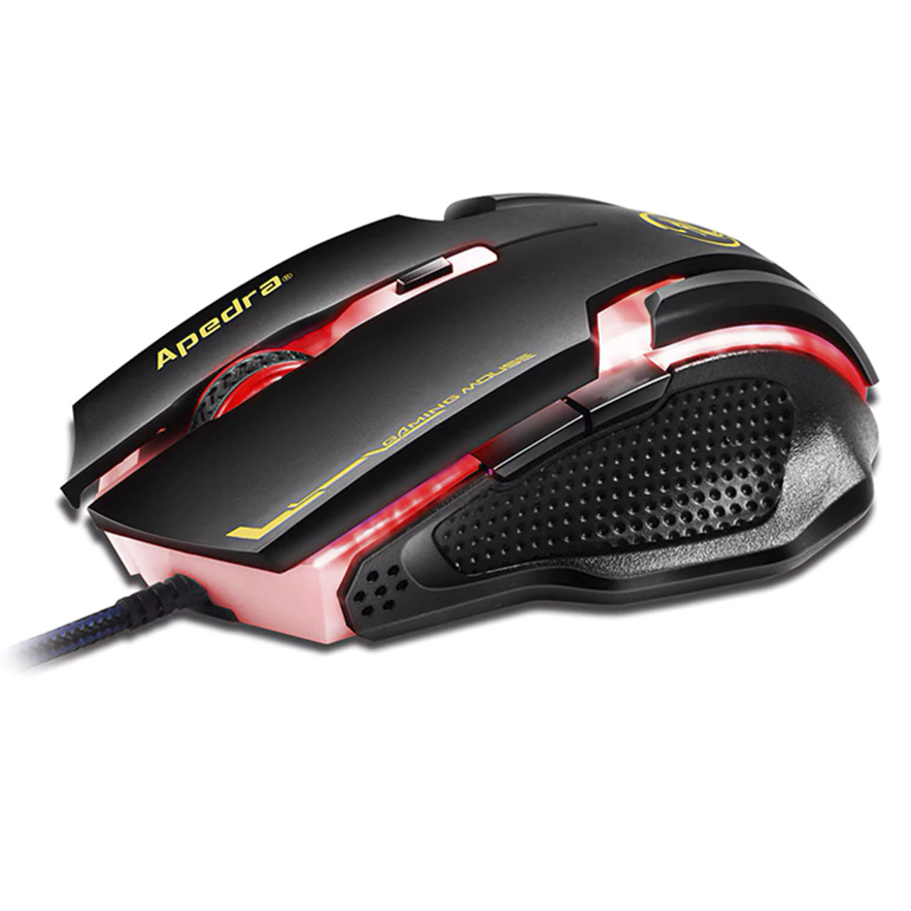 

Мышь игровая Apedra A9 USB Black 6 кнопок компьютерная с подсветкой dpi 3200 проводная (F_3229-9335)