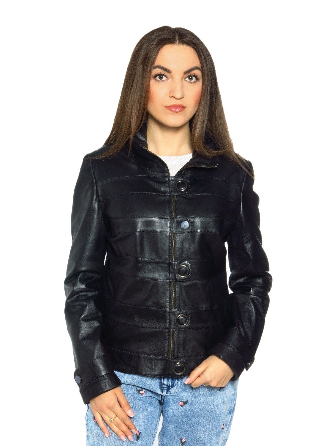 

Женская кожаная куртка Jaguar leather FEM4550 2XL Черный