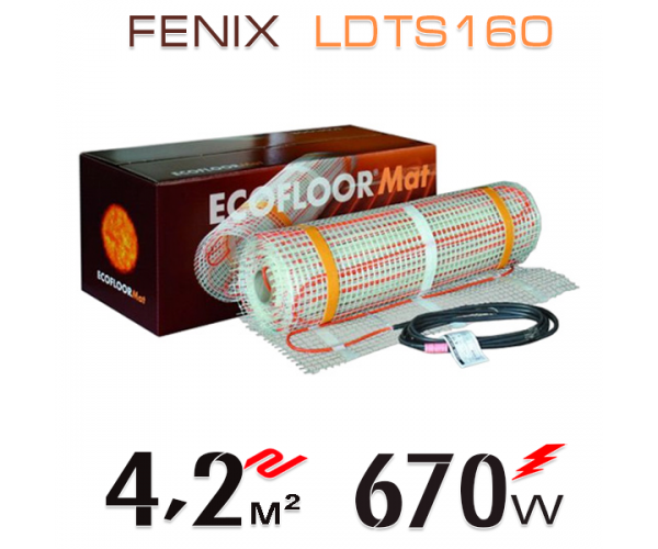 

Нагревательный мат Fenix ​​LDTS 160 Вт / м - 4,2 кв.м