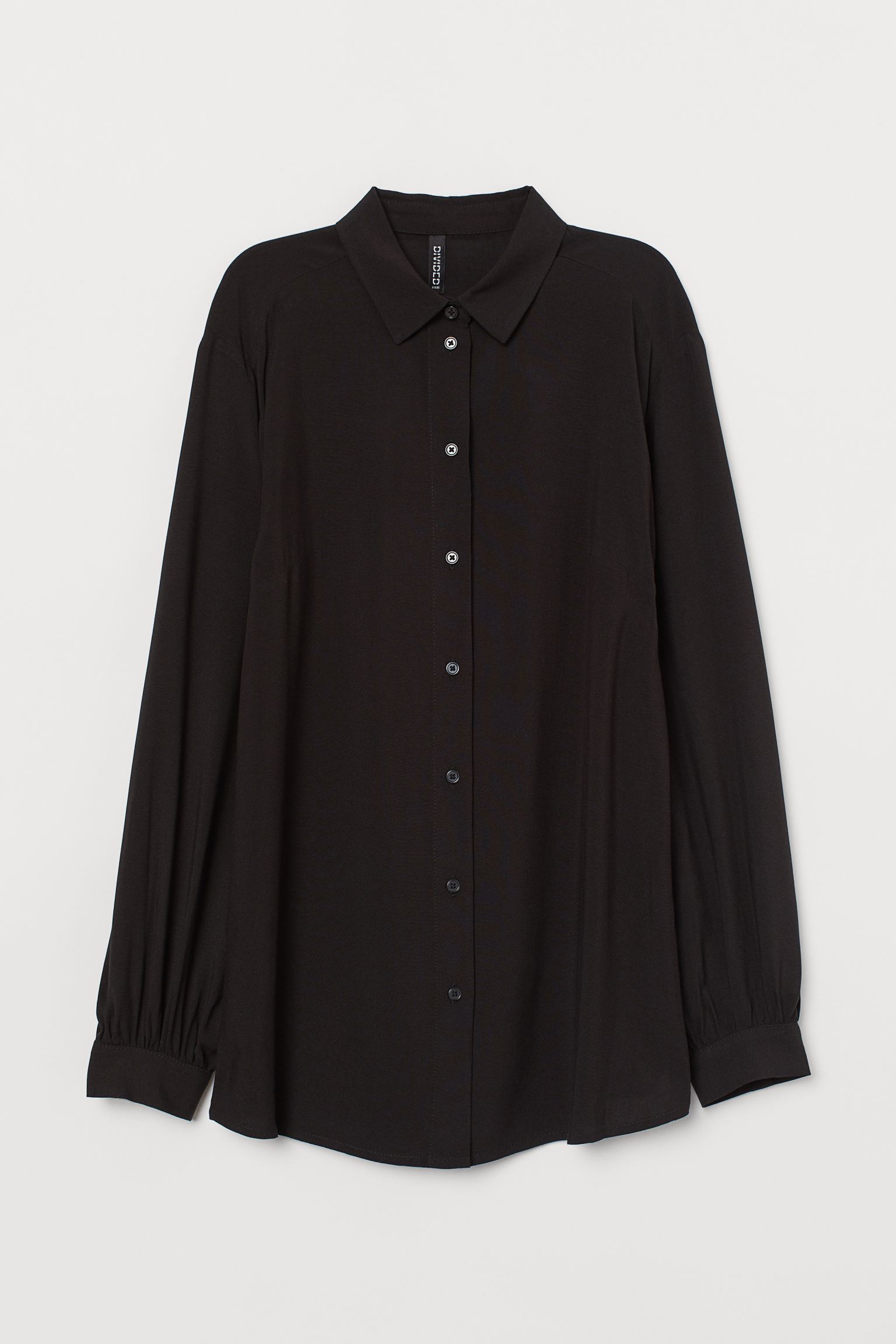 

Рубашка H&M 38 черный 9078204640