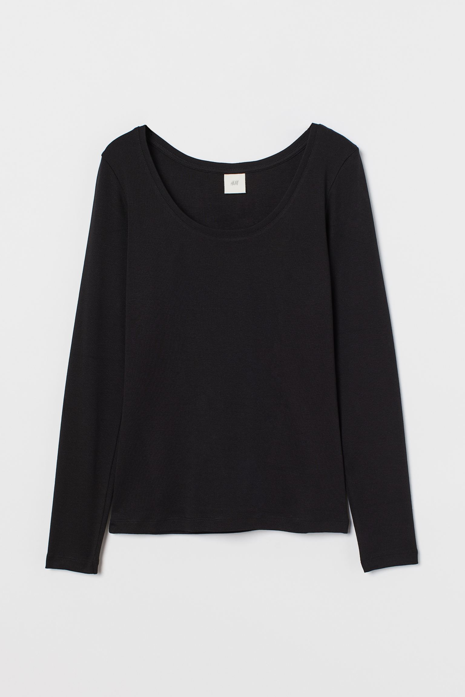 

Лонгслив H&M S черный 14069329023