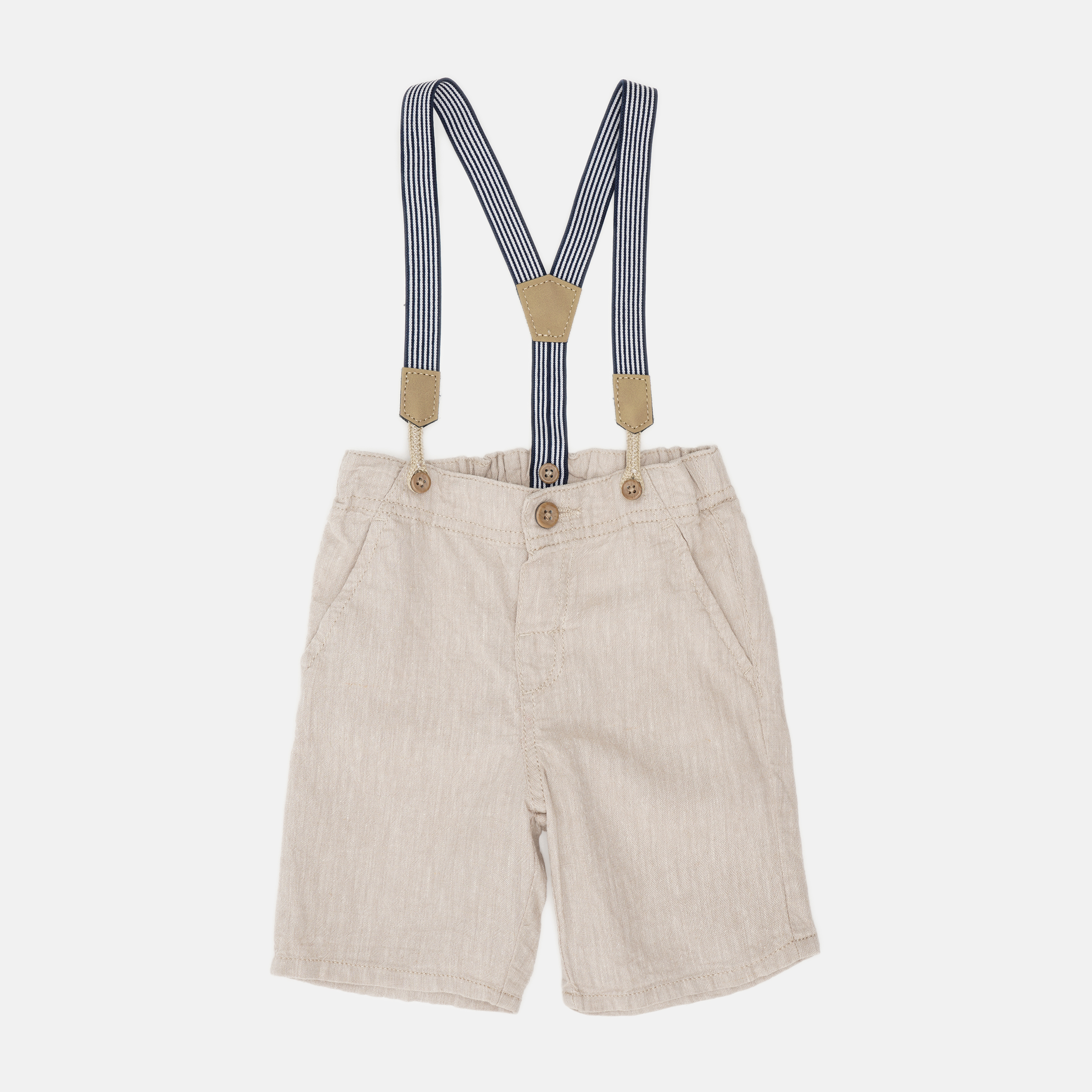

Шорты на подтяжках H&M 86см светло бежевый 120480881312