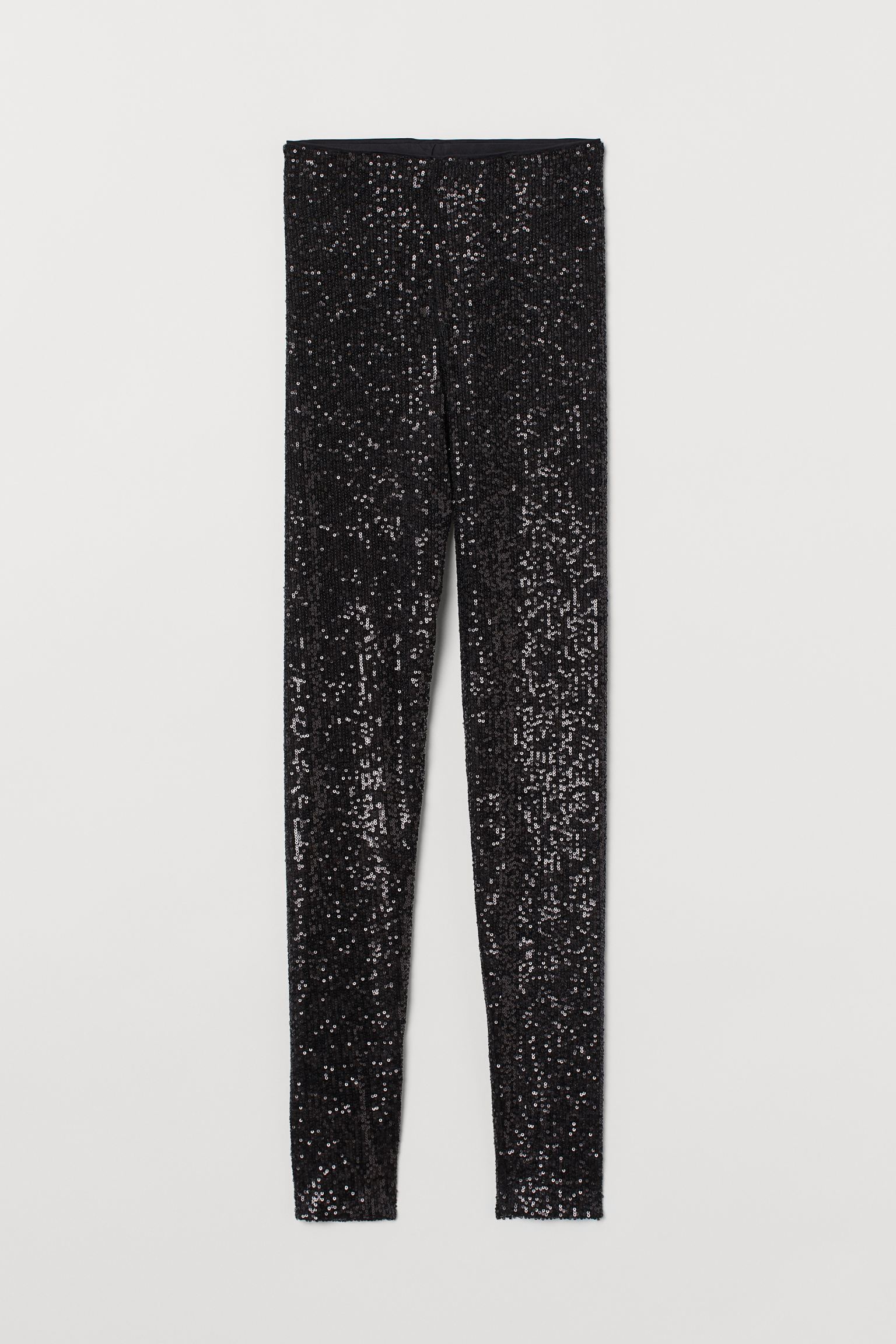 

Леггинсы H&M S черный пайетки 8079468032