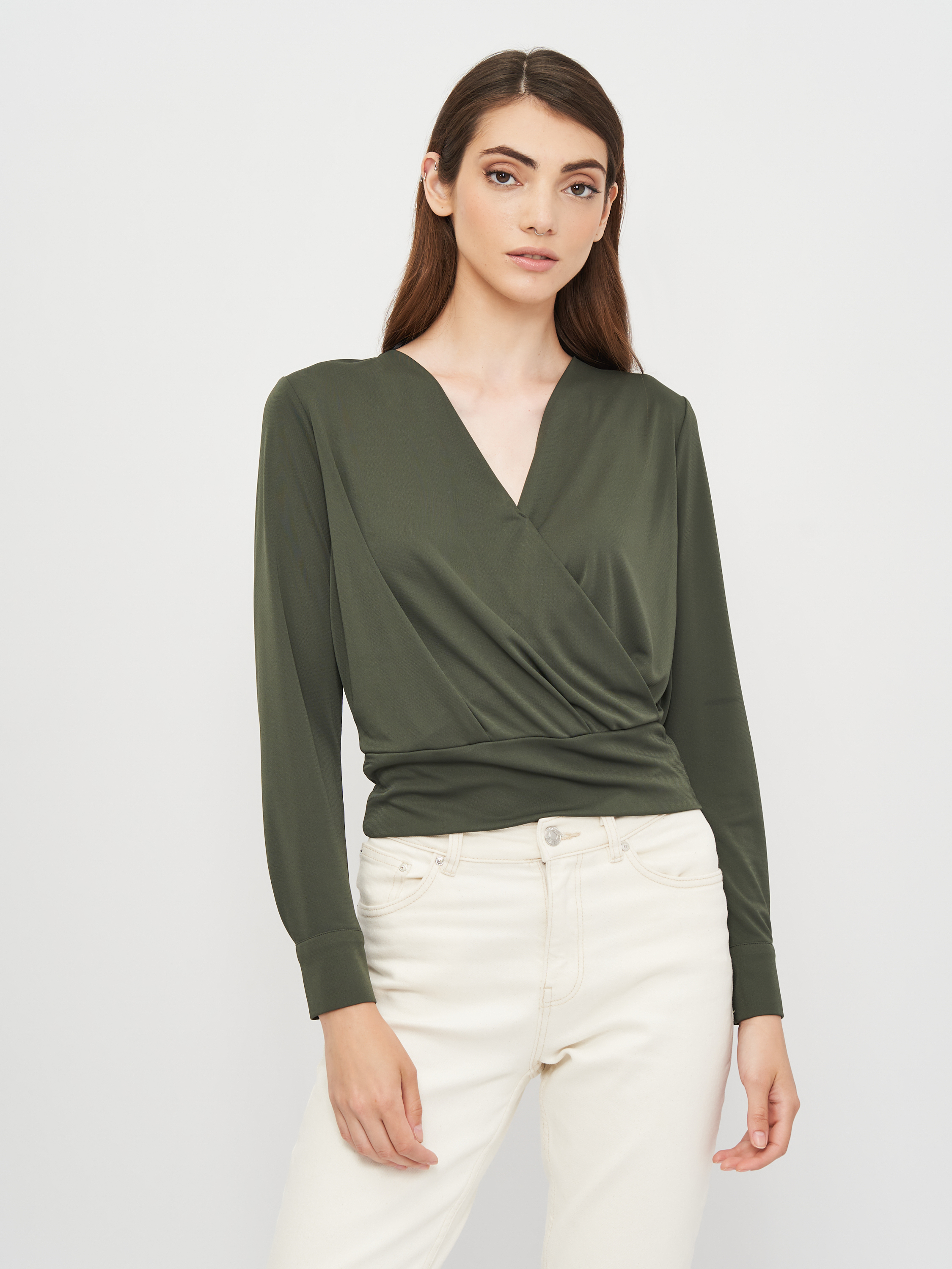 

Блуза H&M  темно зеленый 25058210601, Блуза H&M XS темно зеленый 25058210601