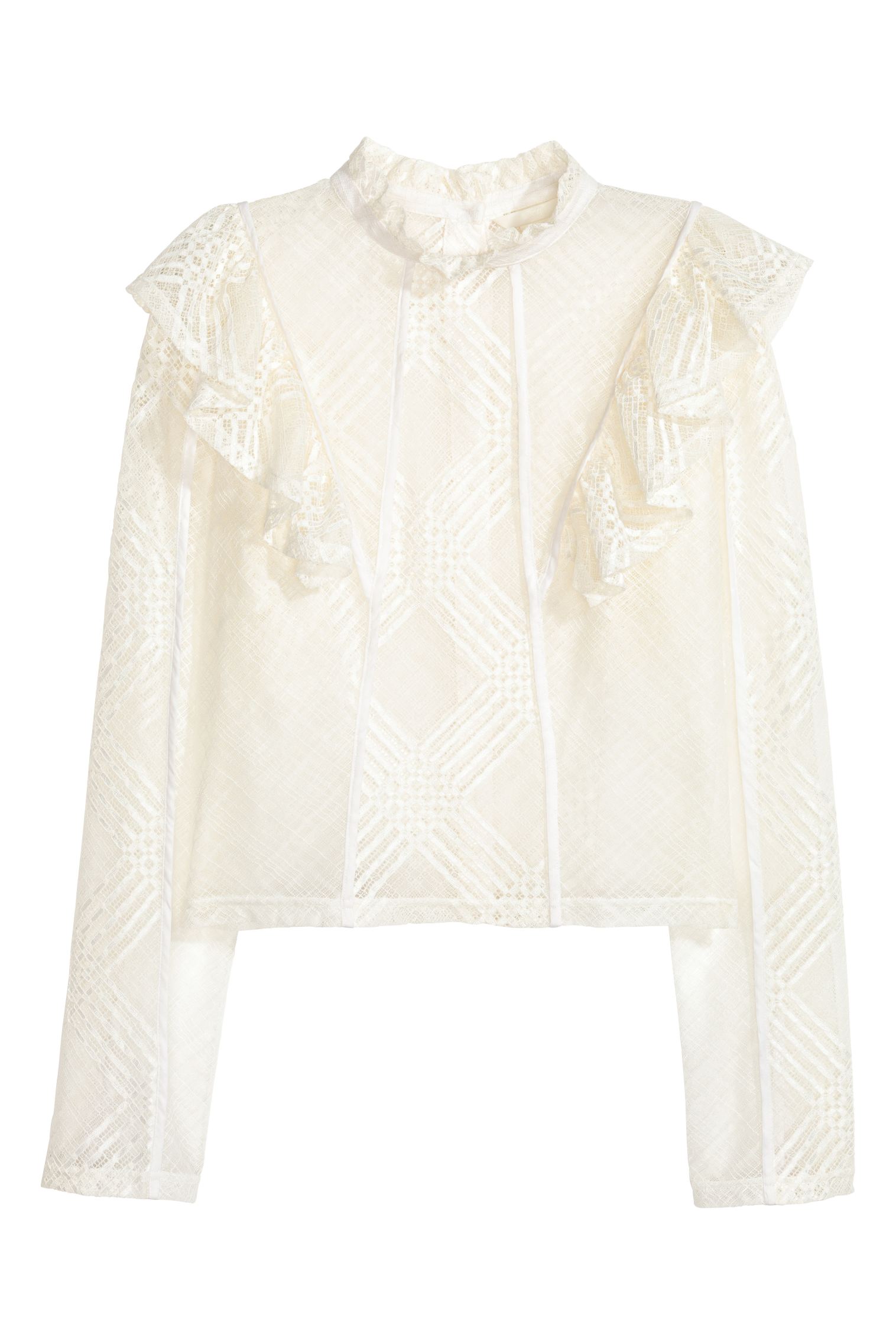 

Блуза H&M  молочный 16065703246, Блуза H&M 38 молочный 16065703246