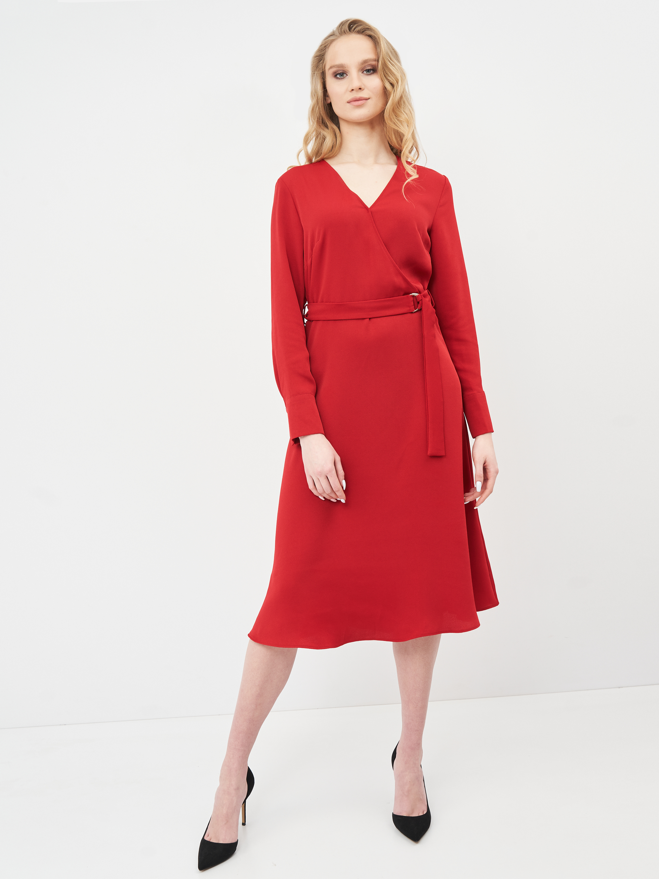 

Платье H&M 34 красный 9068039900