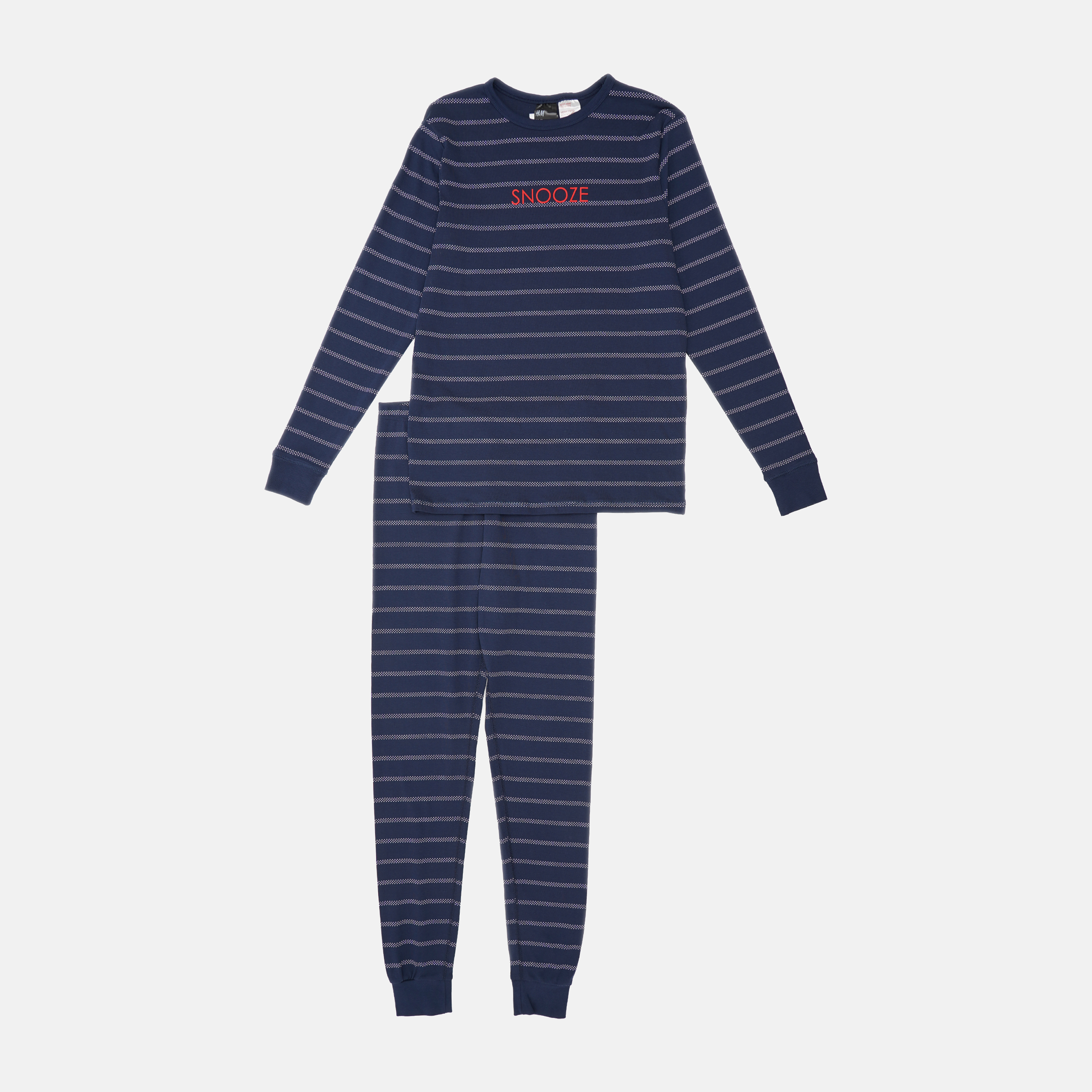 

Пижама (лонгслив, брюки) H&M 170см темно синий белая полоска 17046040682