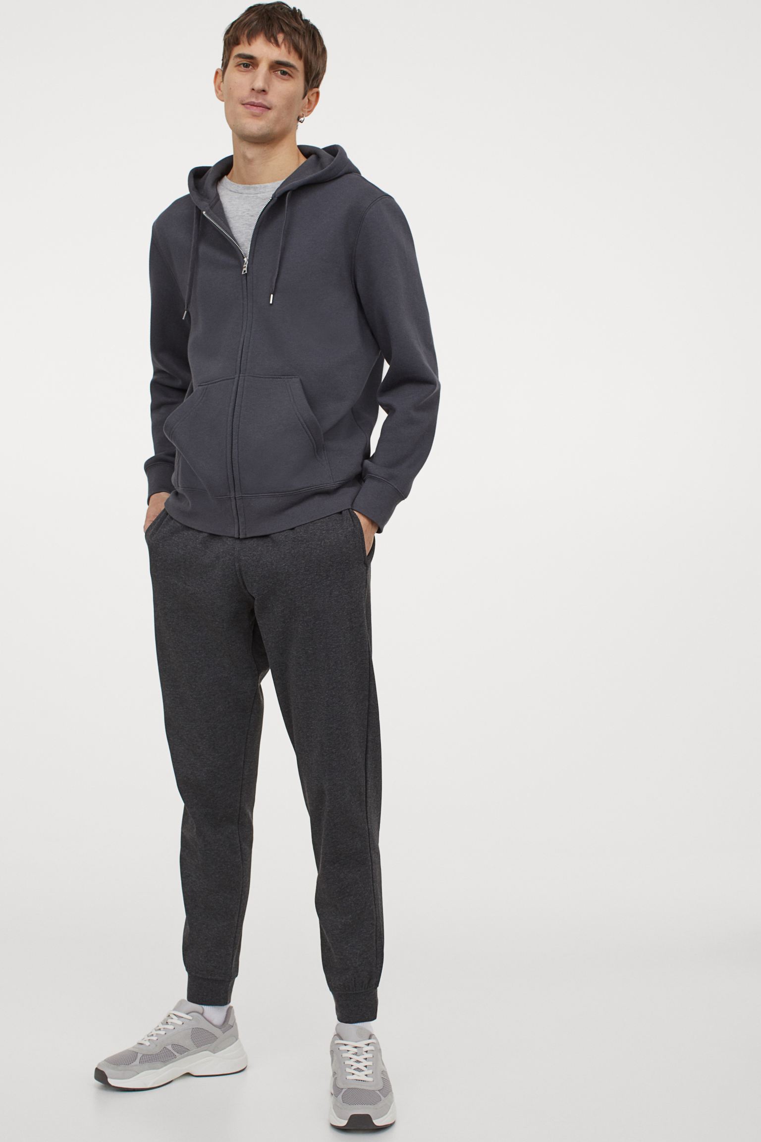 

Толстовка H&M M темно серый 13046690912