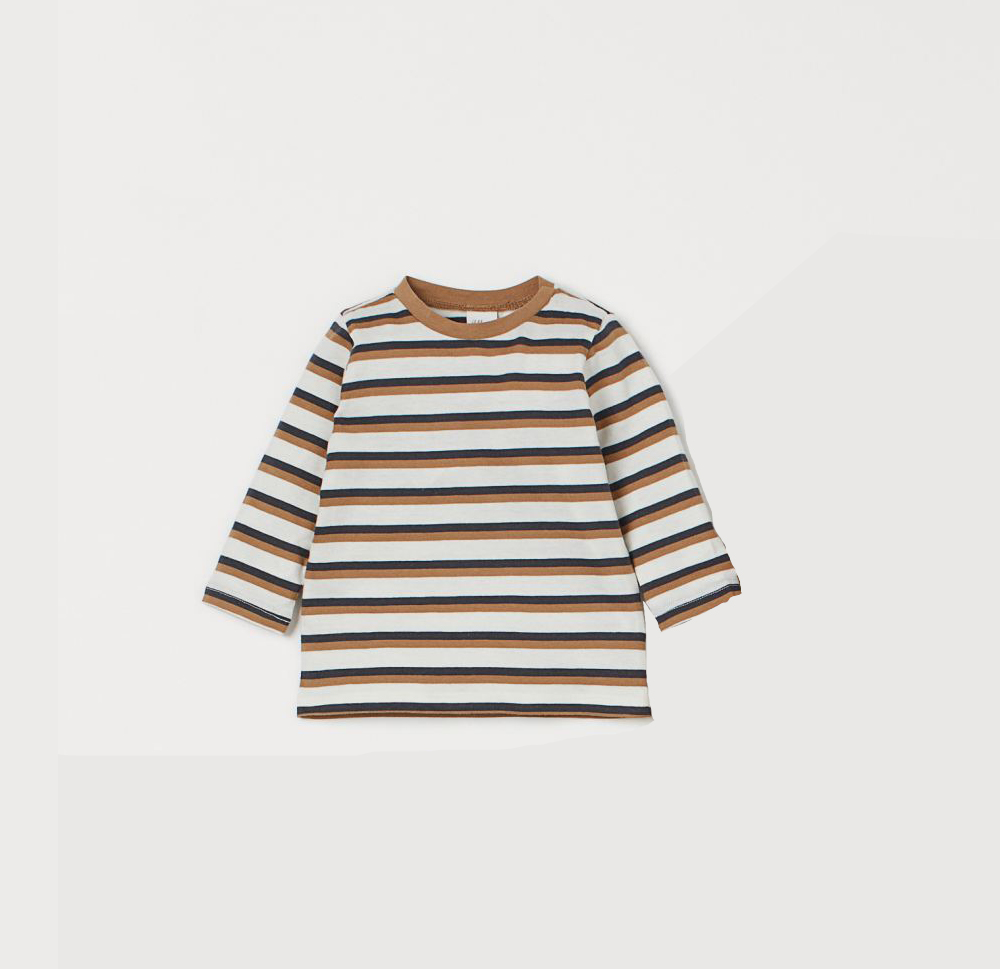 

Лонгслив H&M 80см белый полоска 310588543422