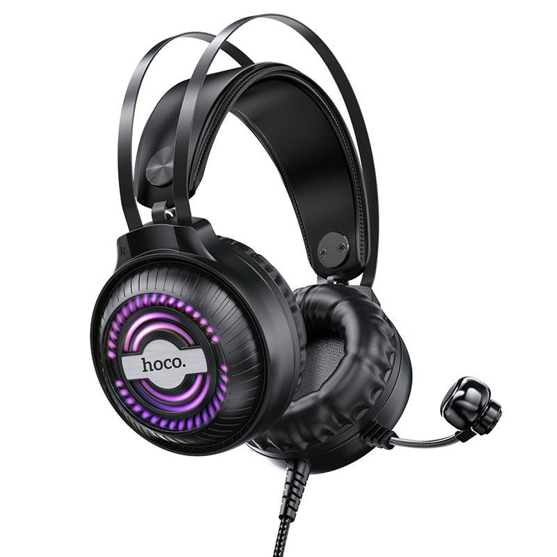 

Наушники игровые HOCO Streamer LED W101, черные