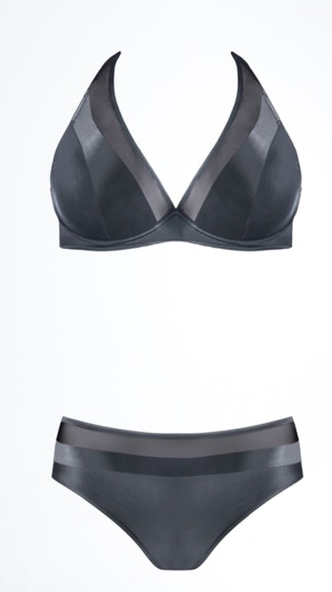 

Купальники раздельный с мягкой чашкой Self 115SK графитовый 46F3XL