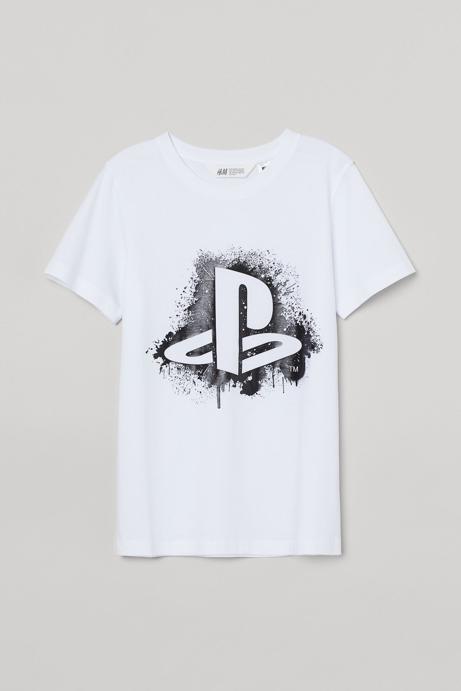 

Футболка H&M 170см белый принт 15078731642